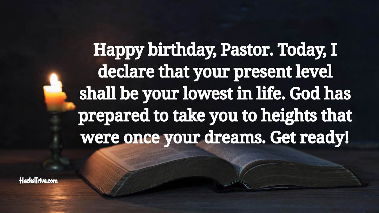 Inspirational Birthday Wishes For Your Pastor
