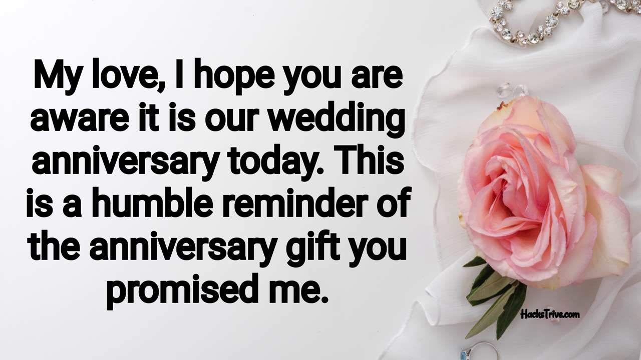 Funny Wedding Anniversary Wishes For Husband