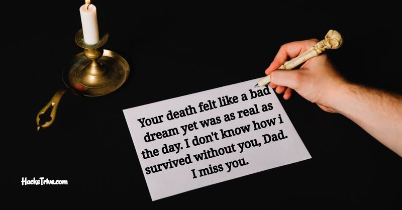 I Miss You Messages for Dad After Death From Son